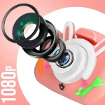 دوربین عکاسی کودک فانتزی طرح خرگوش صورتی - Image 2