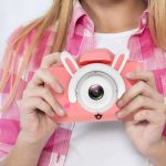 دوربین عکاسی کودک فانتزی طرح خرگوش صورتی - Image 6