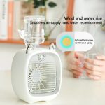 مینی پنکه مه پاش گربه ای|spray cooling fan - Image 3