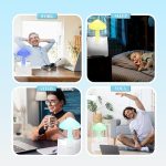 چراغ خواب اسپیکر‌دار بارانی ابری (قارچی) Bluetooth speaker rain cloud humidifier - Image 3
