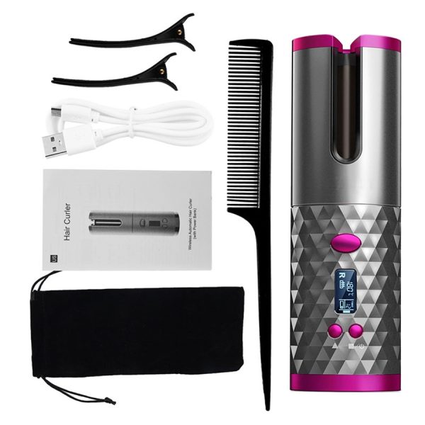 دستگاه کرلی کننده مو اتوماتیک Auto Curler  مدلWireless USB شارژی - Image 1