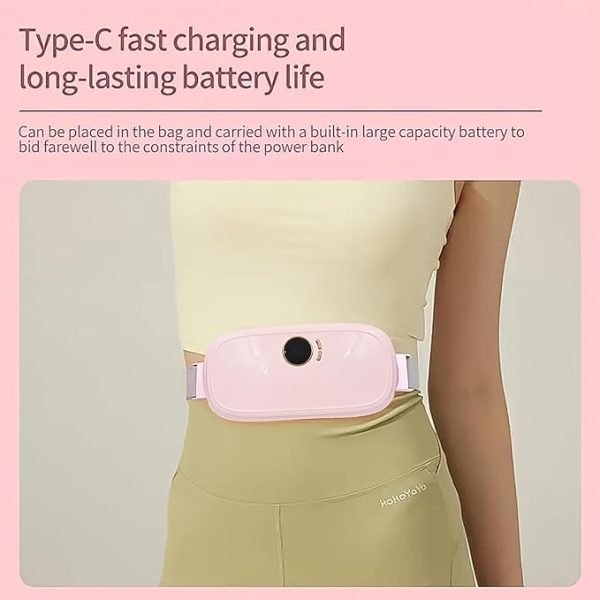 کمر بندحرارتی و لرزشی شکم‌ مخصوص دوران پریودی smart warm belt - Image 3