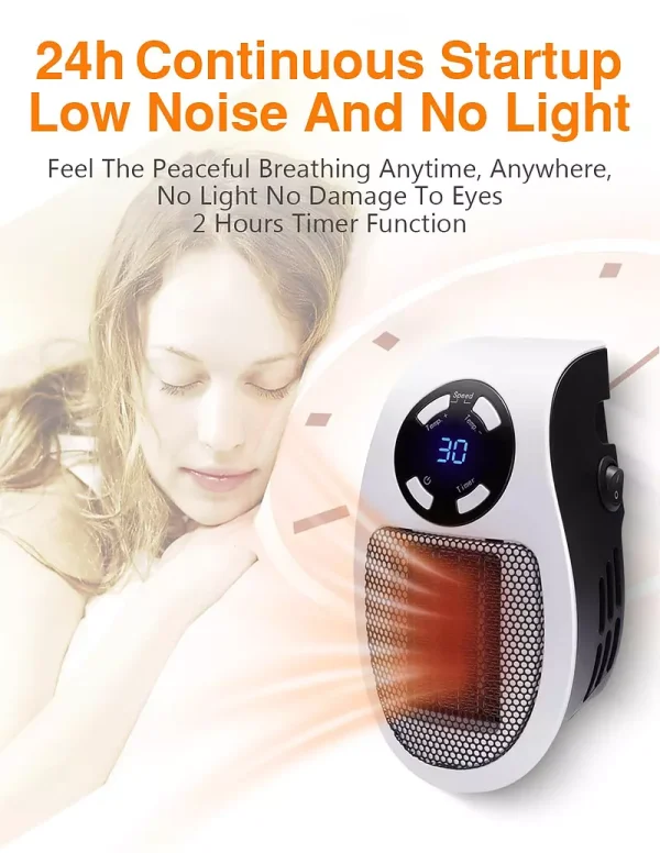 بخاری برقی فن دار 500وات مدل Portable Heater - Image 4