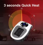 بخاری برقی فن دار 500وات مدل Portable Heater - Image 5