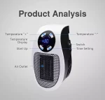 بخاری برقی فن دار 500وات مدل Portable Heater - Image 7