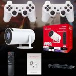 کنسول بازی و ویدئو پروژکتور اندروید گیم استیک2in1 Projector مدلHY300 PRO