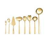 سرویس قاشق و چنگال ۱۴۳ پارچه بست لایف مدل 2FULL GOLDL-M-187 (تمام طلایی) - Image 7