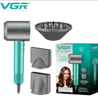 سشوار VGR V-440 با لوازم درون بسته بندی