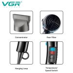 سشوار V-465 VGR در زوایای مختلف