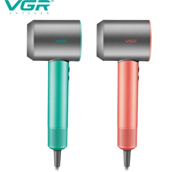 سشوار VGR V-440 در رنگ بندی سبز و قرمز