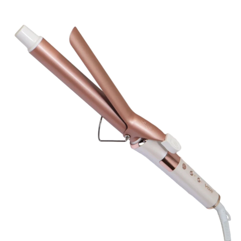 فرکننده مو و حالت دهنده وی جی ار VGR V-578 فرکننده مو VGR مدل V-578 با میله سرامیکی ۲۵mm و نمایشگر دما