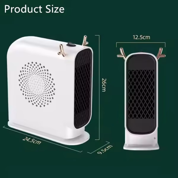 بخاری برقی- هیتر رومیزی فن‌دار مدل Desktop Warm Fan - Image 2