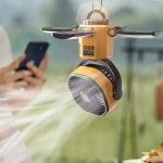 پنکه کمپی شارژی و خورشیدی(پاوربانک ،چراغ) | مدل F6611 - Image 4