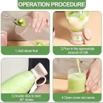 شیکر شارژی مدل Mini juice گنجایش 0.420 لیتر - Image 3