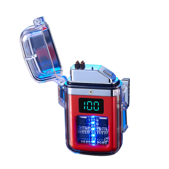 فندک شارژی صاعقه ای | فندک پلاسما چراغ‌دار ضدباد مدل USB Rechargeable