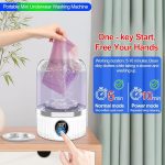 مینی ماشین لباسشویی شارژی قابل حمل|Oltrasonic cleaning - Image 3