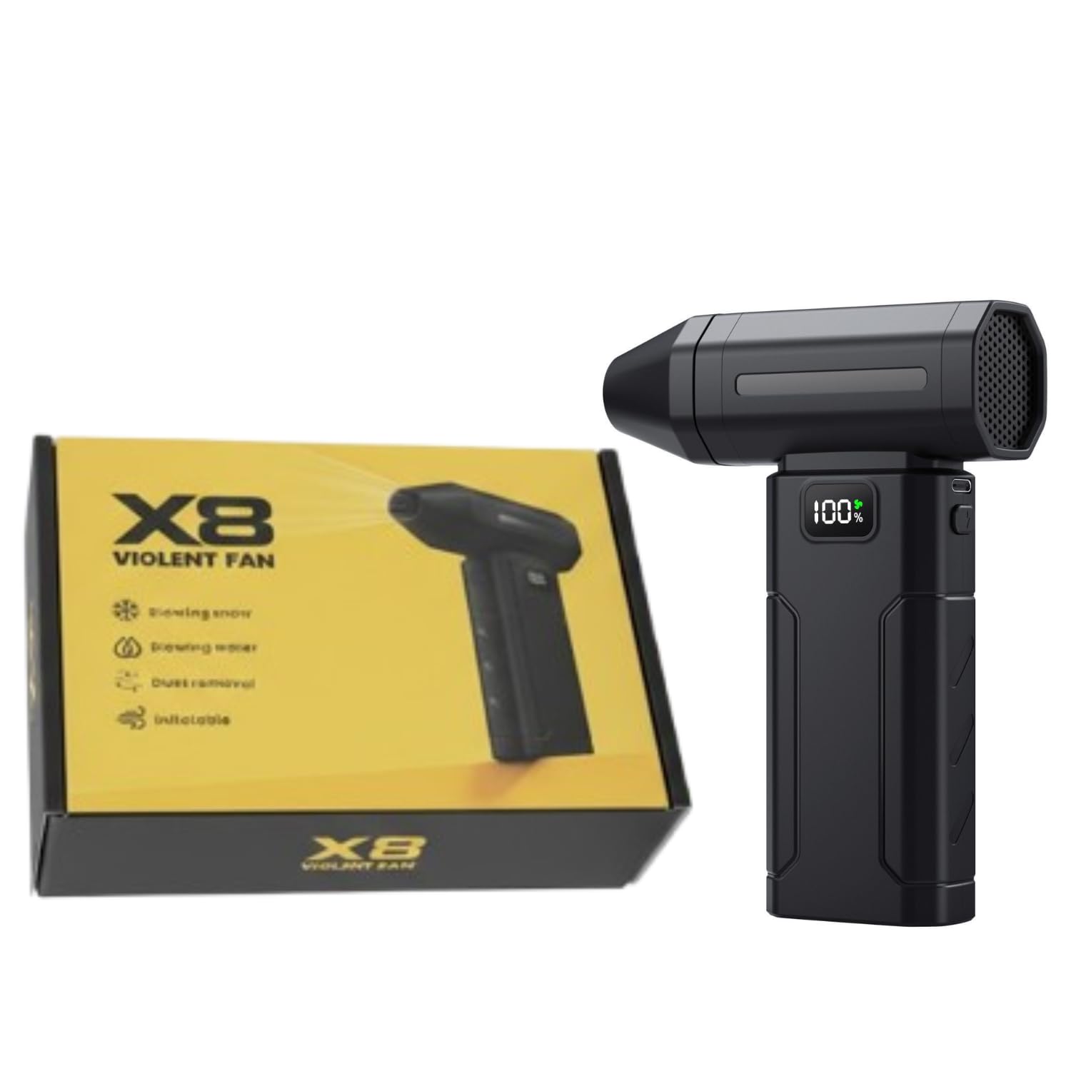 مینی جت فن شارژی مدل X8 | بادپاش توربو ۱۰۰ هزار دور مینی جت فن شارژی مدل X8 |جت فن توربو ۱۰۰ هزار دور - Image 1