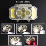 چراغ قوه پیشانی هدلایت COB+4 led مدل HX-815 - Image 5