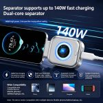 قطع کن خودکار شارژ USB-C مدل X01 | شارژکش هوشمند ظرفیت ۱۴۰ وات - Image 2