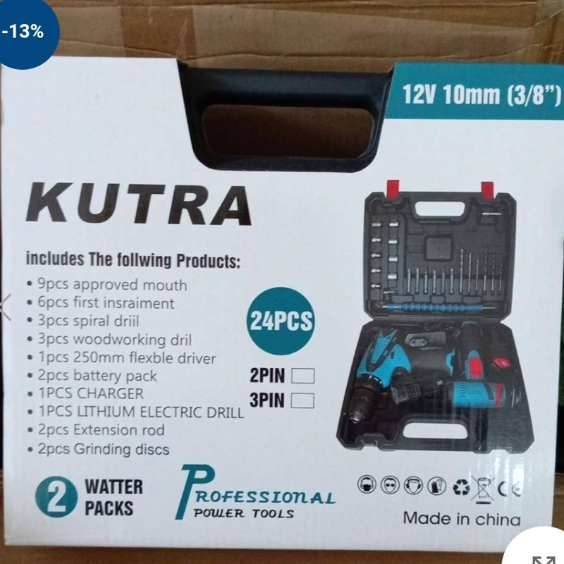 ست دریل و فرز شارژی کوترا KUTRA-24