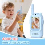 واکی تاکی تصویری کودکان DJ200 | بیسیم اسباب بازی شارژی با تماس صوتی و تصویری - Image 2