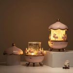 چراغ خواب پروژکتوری چرخشی خرگوش مدل Bunny Carousel - Image 2