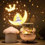 چراغ خواب پروژکتوری چرخشی خرگوش مدل Bunny Carousel - Image 3