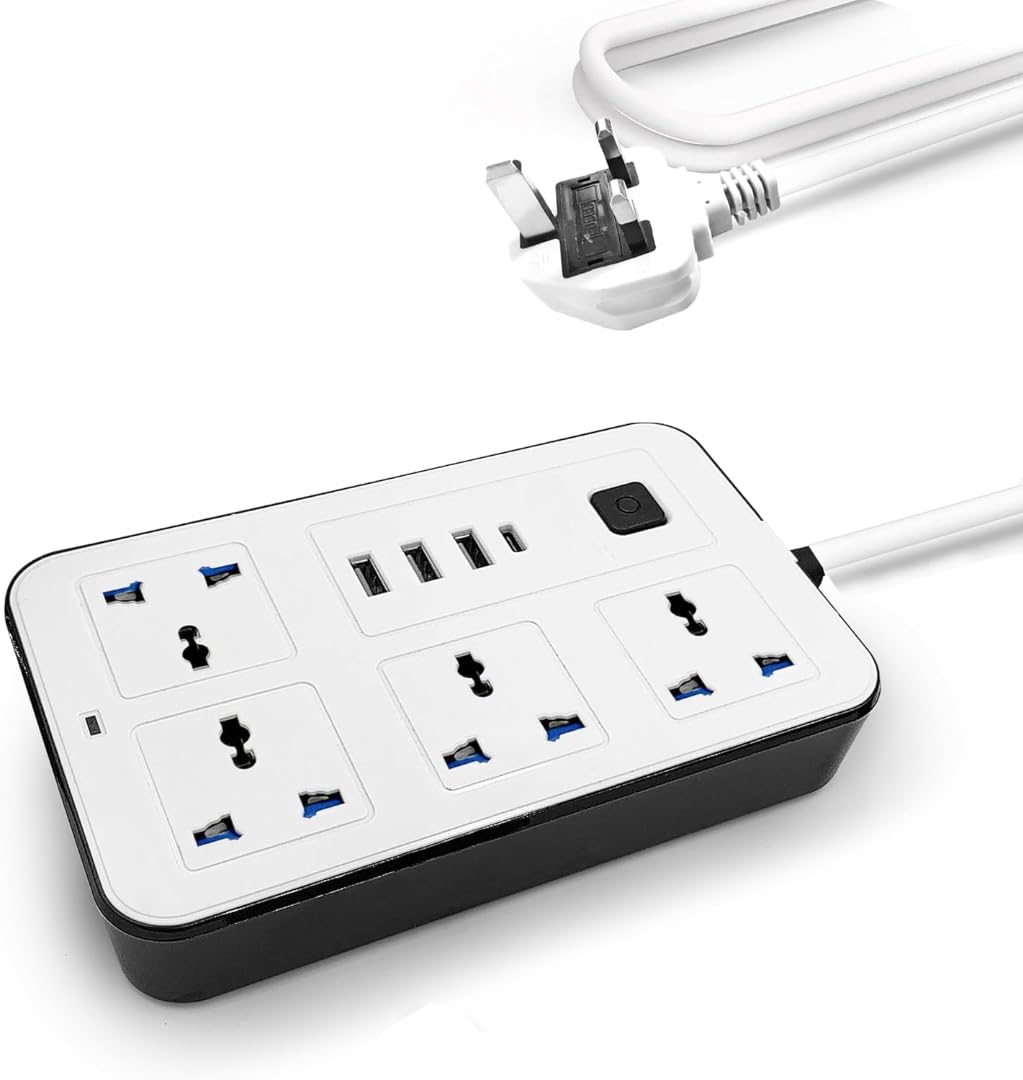 چندراهی برق 4پریز هوشمند مدل۶۳۳ | سیم سیار USB و Type-C چندراهی برق 4پریز هوشمند مدل۶۳۳ | سیم سیار USB و Type-C