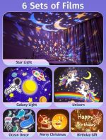 چراغ خواب پروژکتوری چرخشی خرگوش مدل Bunny Carousel - Image 7