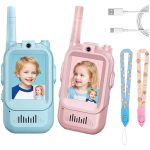 واکی تاکی تصویری کودکان DJ200 | بیسیم اسباب بازی شارژی با تماس صوتی و تصویری - Image 5