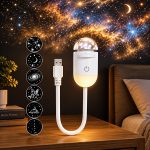 پروژکتور و چراغ خواب کهکشانی دیسک خور 12 عددی USB