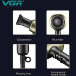 سشوار VGR مدل V-453 | موتور AC،اورجینال با ضمانت اصالت - تصویر 4