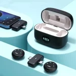 میکروفون بی سیم یقه ای دو کاربره K31 Pro | با کیس شارژ دیجیتال - تصویر 3