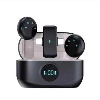 میکروفون بی‌سیم یقه‌ای دو کاناله مدل K31 Pro؛ اتصال چندمنظوره با کیس شارژ دیجیتال